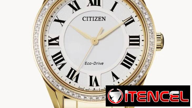 CITIZEN ECODRIVE AREZZO DE MUJER (EM0882-59A) DORADO CON PIEDRAS DE 32MM ,CRISTAL DE ZAFIRO Y ACERO INOXIDABLE  58049738