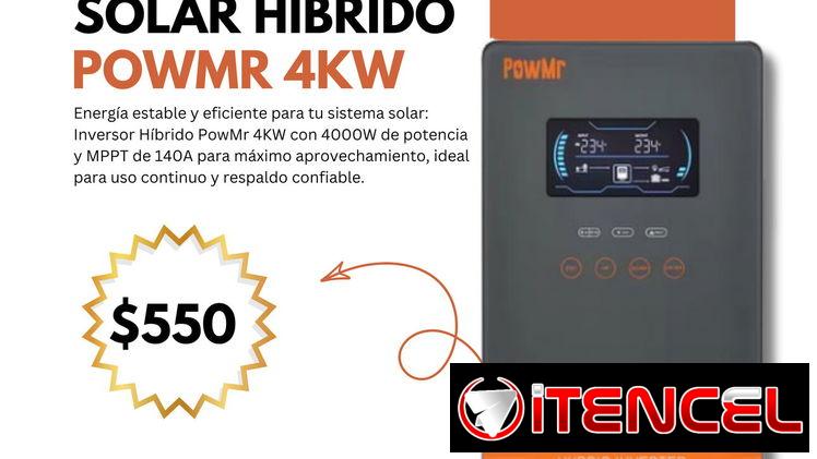 Inversor Solar Híbrido PowMr 4KW 24V