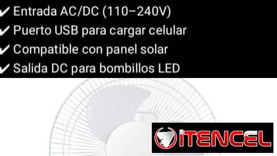Ventilador recargable