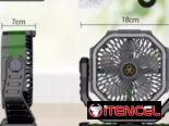 Ventilador Recargable-powerbank + lámpara-20000mAh-Nuevo