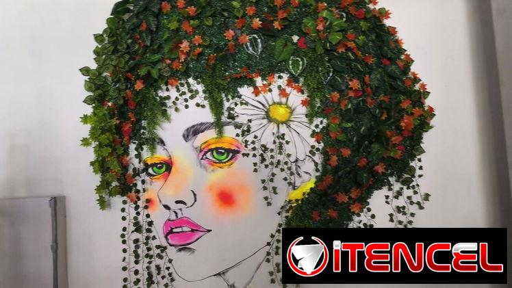 Plantas Artificiales y pintura