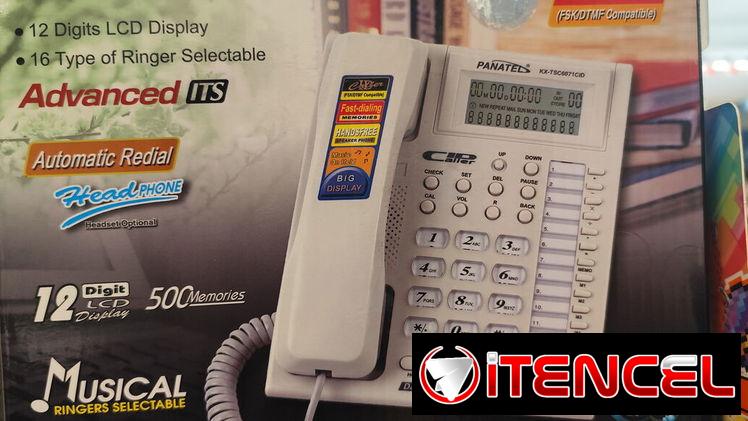 Teléfono fijo con identificador de llamada