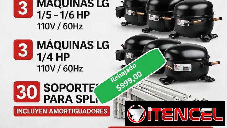 Combo máquinas de frío y soportes split pie de amigo