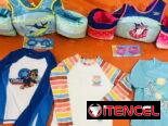 Truzas, salvavidas, pistolas y caretas de agua,protector solar niño