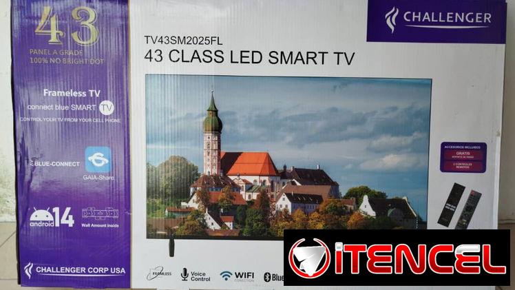 SMART TV CHALLENGER 43″ ( FullHD) con Soporte de Pared .FACTURA, GARANTÍA y Envío GRATIS en Lugares Céntricos