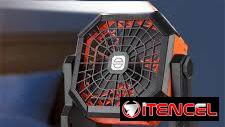 🌬️💡 VENTILADOR PORTÁTIL RECARGABLE CON LUZ LED La solución real para el calor, los apagones y los mosquitos 😓🦟