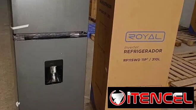 Venta Refrigerador Royal 11′ congelación seca, dispensador, inverter, mensajería incluida