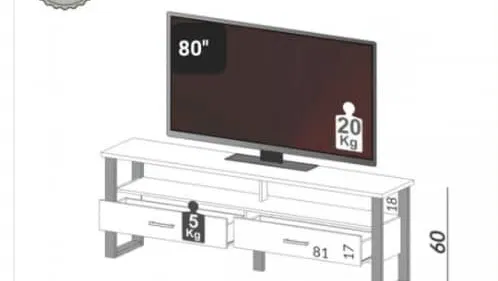 Mueble de televisor con dos gavetas mensajería incluida en la Habana comunícate con Pedro