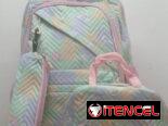 Juego de mochila, merendero y cartuchera