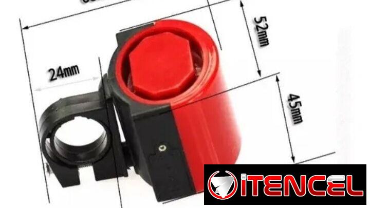 Bocina ELECTRONICA de TIMBRE de SIRENA para BICIS