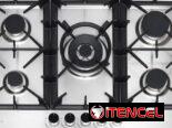 Excelente Cocina de Gas Empotrada Italiana de Acero Inoxidable, marca Drija Milan 90. NUEVA en su caja