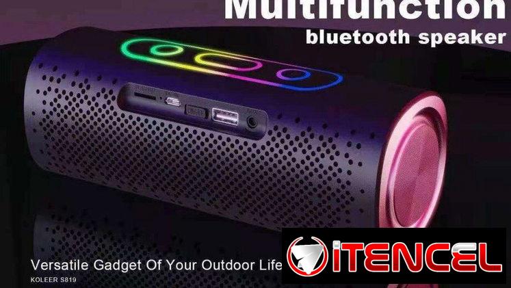 Altavoz Bluetooth Portátil KOLEER S819 | Bocina Compacta con Sonido Potente en La Habanam