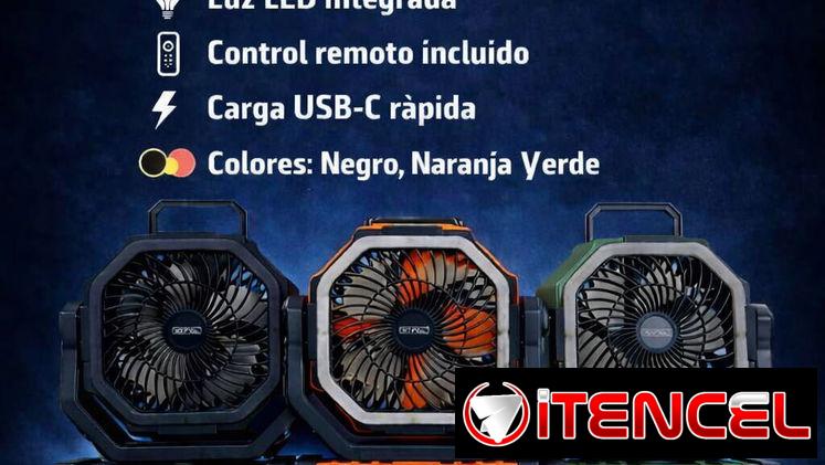 Ventilador recargable f6 20 mil mah garantía somos tienda fisica no pase mas calor varios colores . 54741004