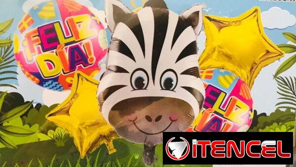 Set de 5 Globos Cebra   (TPEx)