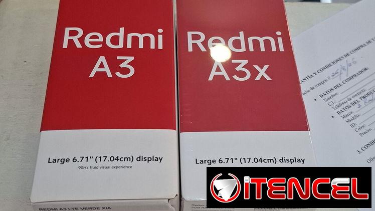 Redmi A3x 3/64 gb 0km con garantia x escrito 30 dias somos tienda fisica. 54741004