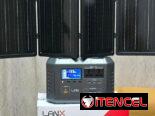 GENERADOR DE CORRIENTE PORTÁTIL CON PANEL SOLAR INCLUÍDO