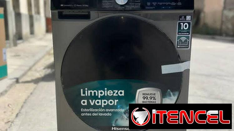 Lavadora de secado al vapor Hisense de 15kg en 680 usd