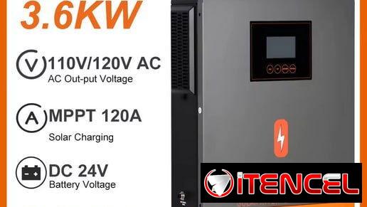 ☎️53544655 🛵 Entrega Gratis ⭐ Inversor Solar Híbrido PowMr 3.6KW 24V MPPT 120A⭐