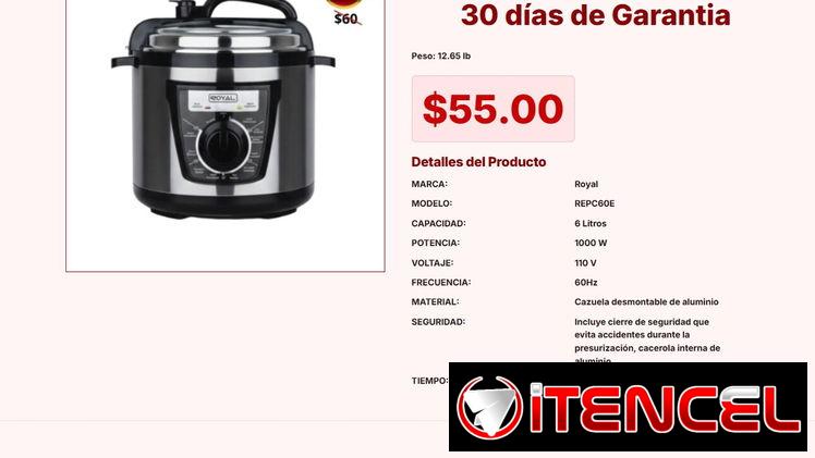 Olla Reina Royal de 6 Litros: Cocina Segura sin Riesgos VPT#-0226