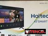Combo smartv 43D1 Haitech + cajita decodificadora HD marca ATEC