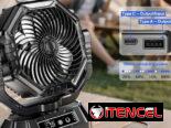 🌀Ventilador portátil recargable TT-15 (20000 mAh)con luz , cargador y temporizador