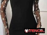✨ Vestido de mujer de chifón con apliques de pétalos de color liso, nuevo estilo de primavera y verano  Precio: 25USD