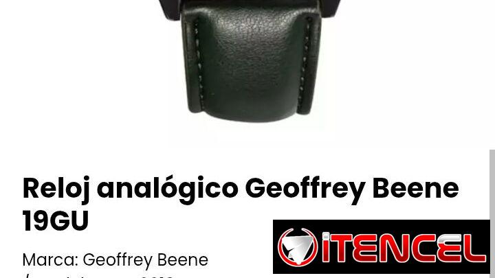 Reloj analógico Geoffrey Beene 19GU. Nuevo