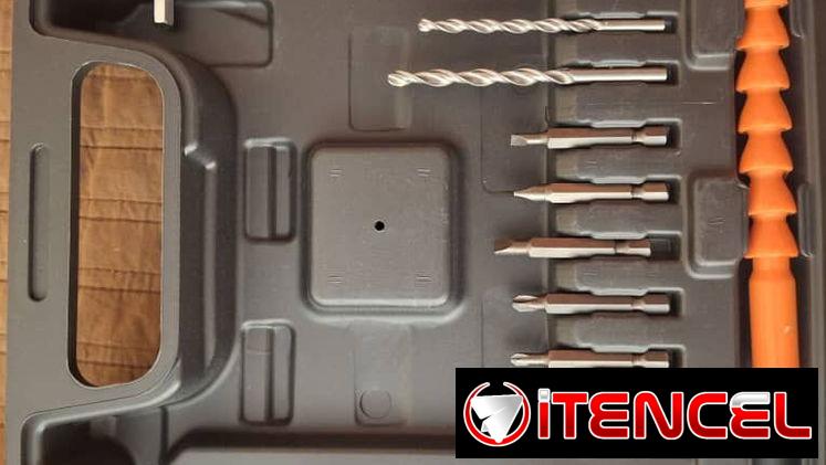 🔸Atornilladora – Taladro Percutor inalambrico + 2 Bateria 48V /2.0AH + Cargador. Hasta 2350rpm. Torque Max. 35 NM.