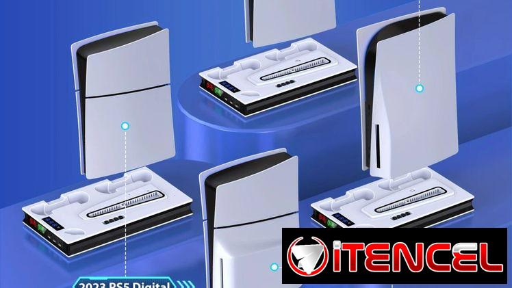 🎮🔥 Base Multifuncional para PS5 – ¡Organiza, enfría y carga como un pro! 💨🔌