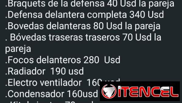 Tienda de piezas de carro Renault Scala SM3 y Kia Picanto mensajería adicional Cubanacán Playa