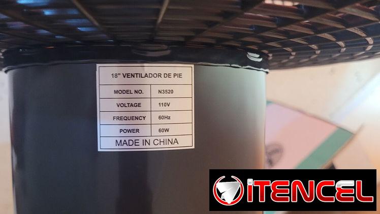 Ventilador de Pie 18 pulgadas