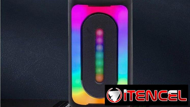 🎶 Bosbos VIBE – Bocina Bluetooth con Luces LED