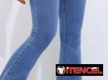 Jeans campana y tubo de mujer