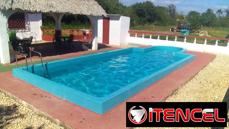 Renta de casa en guanabo con piscina y ranchon