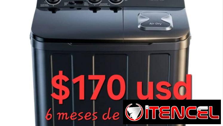 Lavadora semiautomática 9kg con 6 meses de garantía