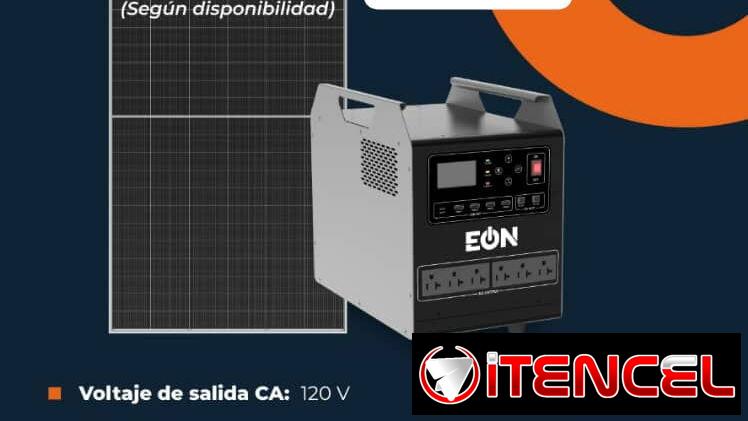 Estación de carga 1KW con panel solar EÓN