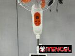 Ventilador recargables con panel solar y dos bombillos