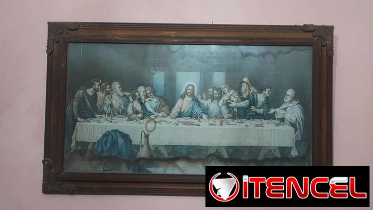 Cuadro antiguo de la última cena