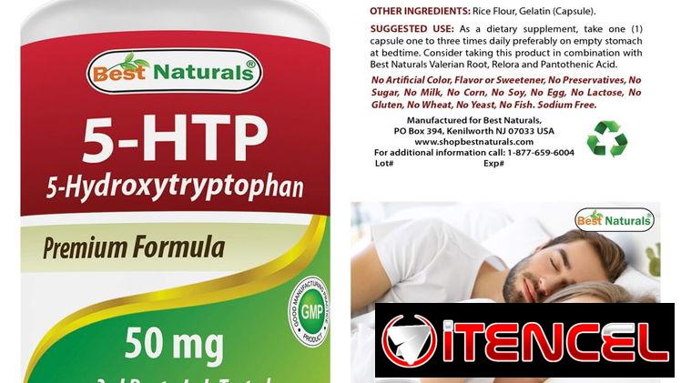 5 HTP pomo sellado de 120 Tabletas