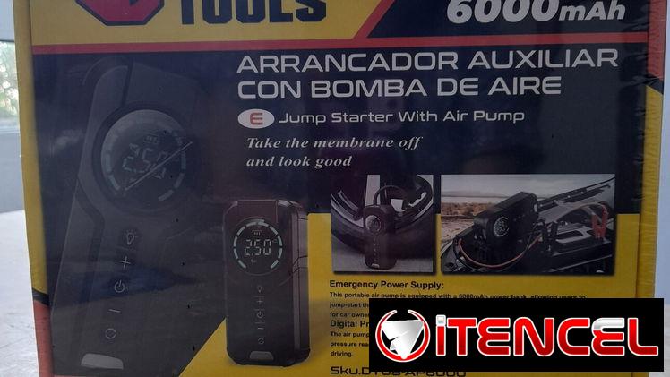 Arrancador de Bateria c/ compresor de 12v-6000MAH