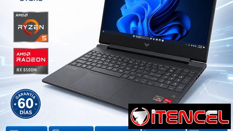👉Victus 15…Ryzen 5…16gb ddr4/512GB SSD…GRÁFICA RADEON RX 6500M 4GB DEDICADOS