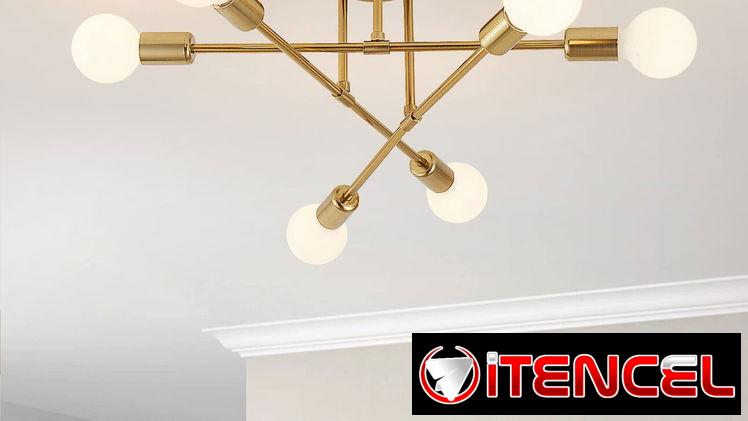 Lámpara de techo semi-empotrada tipo sputnik ‘YXTH’ COLOR: ORO 6 BOMBILLAS (NO INCLUÍDAS) SOCKET E26 / E27 110V-60Hz