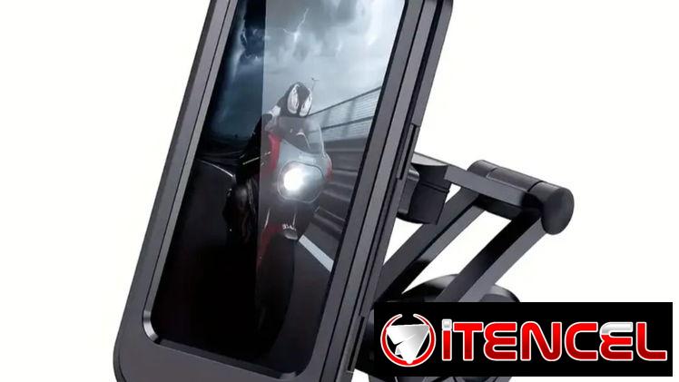 Porta celular con protección para lluvia, polvo y sol, es grande. (15 USD)