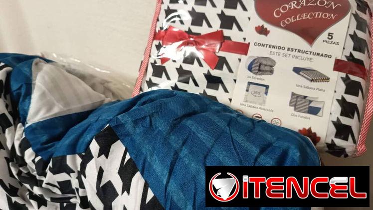 Juego de Edredón – 5 Piezas (Queen) 💰 Precio: 75 USD. Calidad premium.  📞56249037