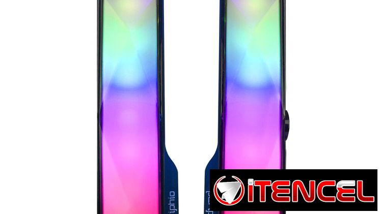 Periphio RGB 2.0 Channel Soundbar Bluetooth | Bocina RGB para PC en La Habana