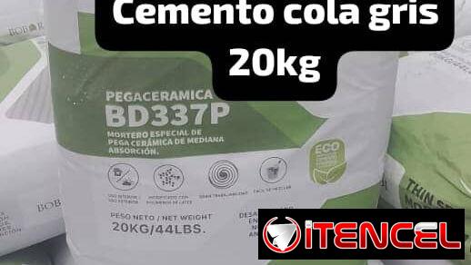 Cemento cola gris de 20kg