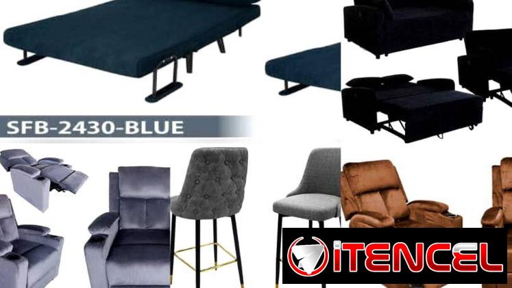 Sillas modernas. Sofá cama. Mueble reclinable. Sillón reclinable