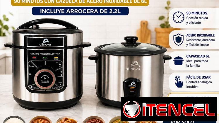 combo olla reina y arrocera