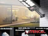 lampara recargable con panel solar