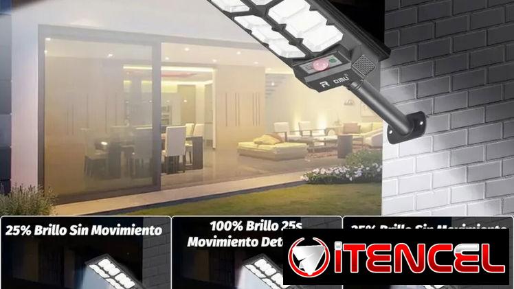 lampara recargable con panel solar